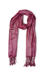 Crimson Sheen Scarf 