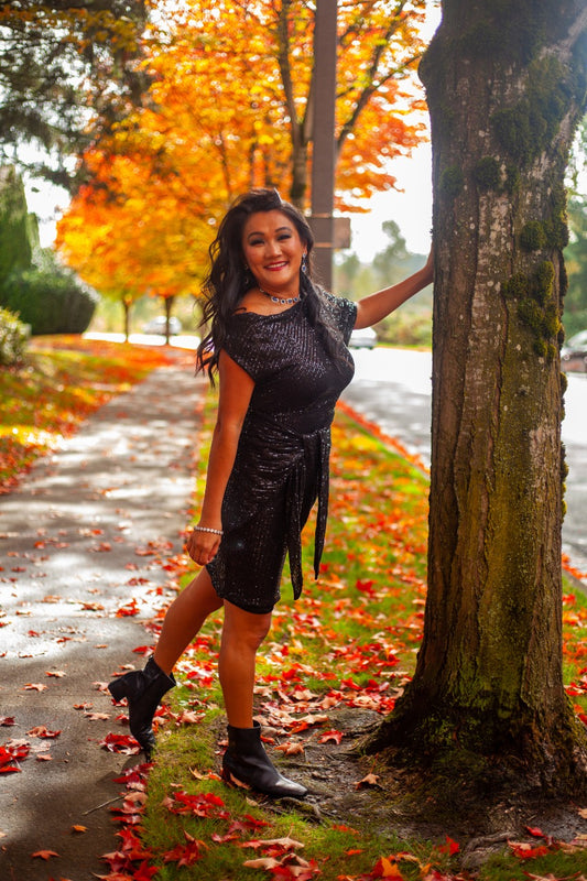 The Noir Glamour Midi